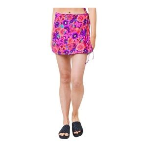 REINA OLGA Behati Skirt in Pink Flowers NWT
